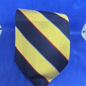 Brooks Brothers Bold Yellow and Navy Tie